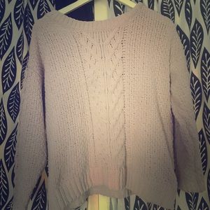 Pink Blush Aran style sweater